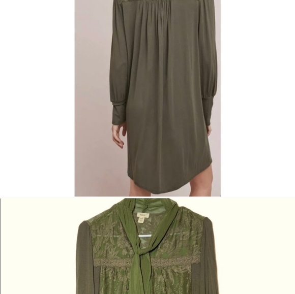 NWOT Anthropologie Tiny Isla‎ Green Long Sleeve Dress XS - Picture 2 of 11